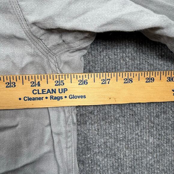 Ariat Work FR Button Up Shirt Men's XLT Beige Work Shirt Western Flame Resist - Picture 7 of 11